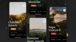application pour un domaine viticole