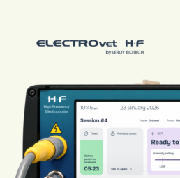 Visuel de l'appareil et de l'interface de ElectroVet