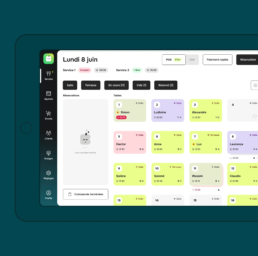 Interface de l'application Ipad Briian